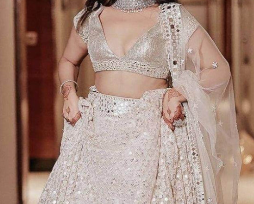 Dazzling Styles for Weddings: White Lehenga and Red Lehenga Choli